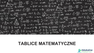 tablice matematyczne wzory karty wzorów