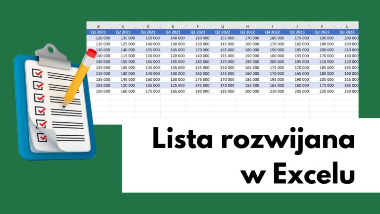 Lista rozwijana w Excelu